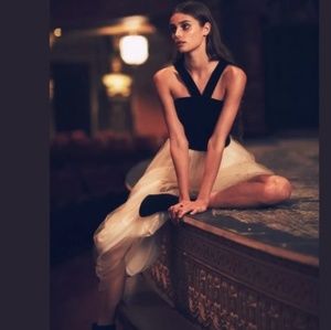 SALE Free People Evening Gown Velvet and Tulle